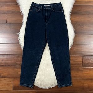 Levi's Size 30 Dark Wash High‎ Waisted Taper Denim Jeans